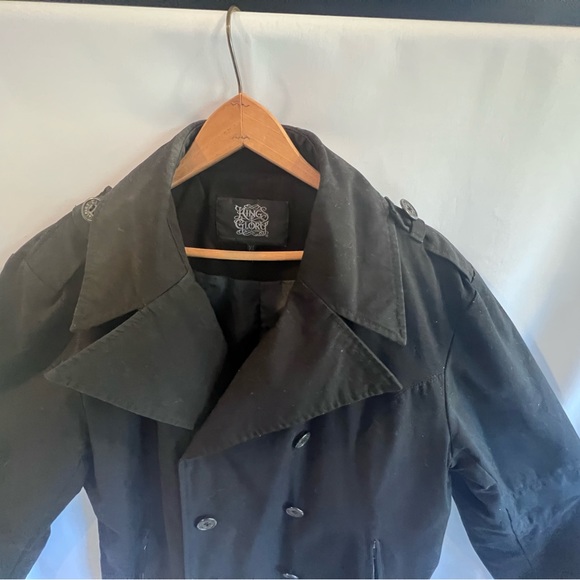 Kings Of Glory black light weight Pea coat style jacket. - Picture 2 of 5